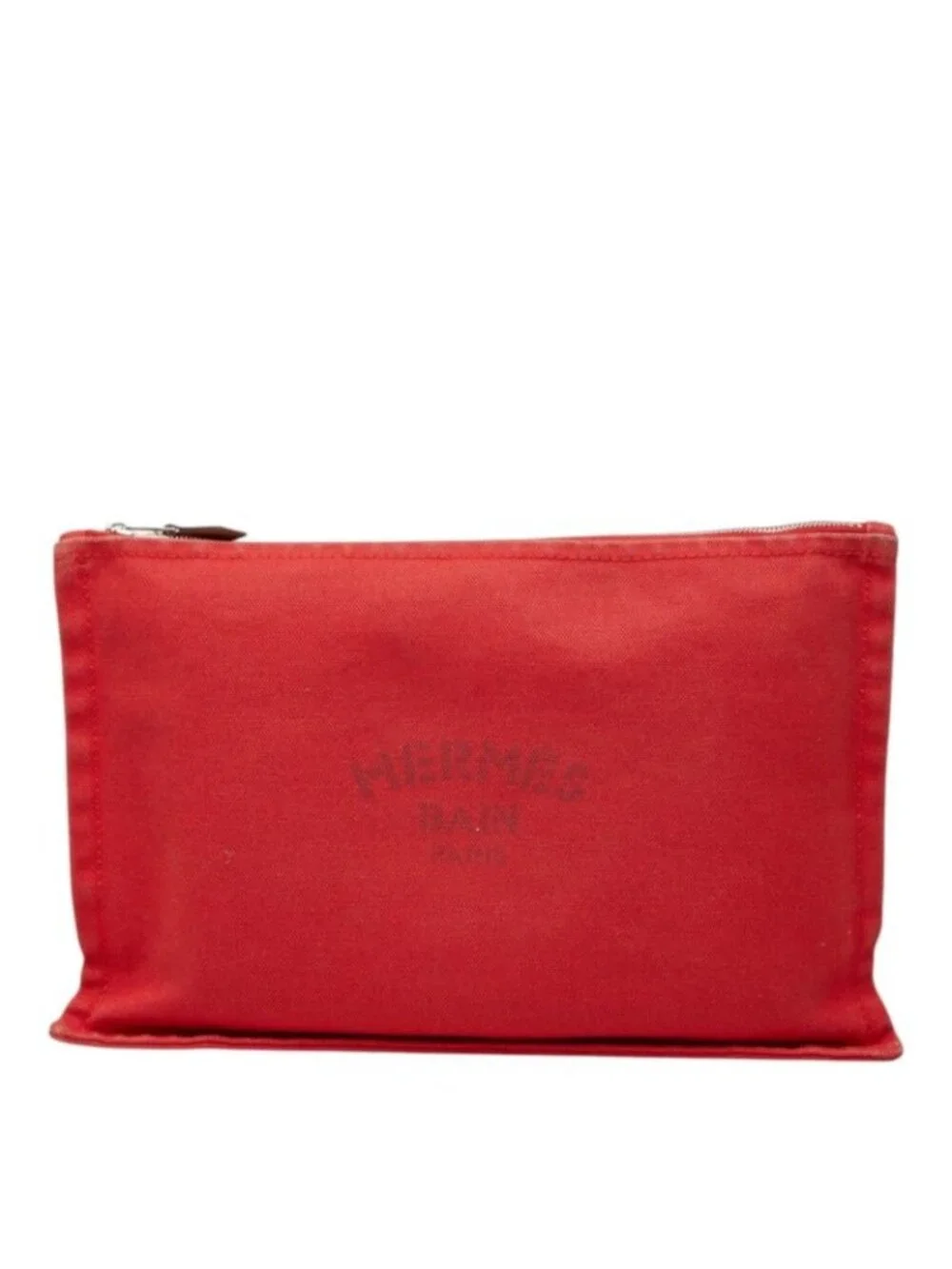 Hermes Yachting GM Pouch Red Cotton